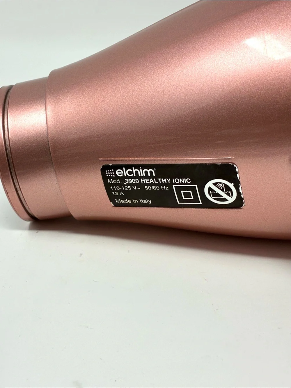 Elchim 3900 Healthy Ionic Hair Dryer Rose Gold Made in Italy